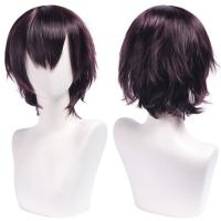 Pelucas sintéticas rectas cortas universales, extensión de cabello falso, peluca colorida para Cosplay, pelucas de fiesta de Anime rojas en capas, juego de rol - details 15