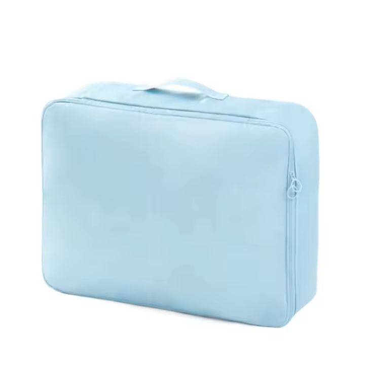 Bolsa de almacenamiento de ropa divisora, cubo de embalaje de ropa plegable de gran capacidad con cremallera, bolsa de equipaje de viaje impermeable - 1