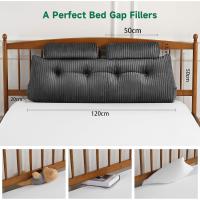 Cojín de Lectura Triangular Almohada de Apoyo Lumbar Suave Bolster para Posición de Sofá de Cama - details 6