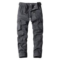 Pantalones cargo con múltiples bolsillos para hombre, monos a la moda, Otoño e Invierno - details 2