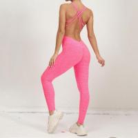 Mallas deportivas ahuecadas plisadas para otoño e invierno, conjunto de mono de Yoga, Leggings deportivos sin espalda que se abrazan al cuerpo, nuevo - details 3
