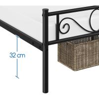 Cama Individual Hierro Cama Metálica para colchón de 90 x 190cm Cama Industrial Estructura Metal - details 77