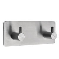 Ganchos de Pared de Acero Inoxidable 304 Pegatinas Adhesivas 3M Ideal para Robes, Toallas, Baño, Aseo - details 1