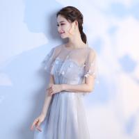 Chal elegante de tul para novia, capa suave para baile de graduación y noche, accesorios de boda - details 7