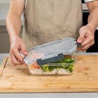 Igluu Meal Prep Set de 10 Contenedores de vidrio con tapas a prueba de fugas con cierre hermético