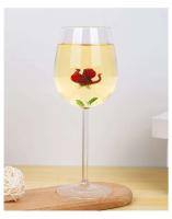 1 pieza Cute Rose wer 450 ml 15 oz copa de vino tinto 200 ml 7 oz copa de flauta de champán - details 4