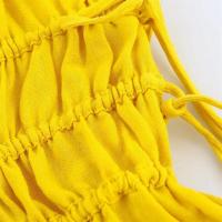 Vestido casual suelto con tirantes y cuello redondo, estilo de vacaciones en la playa, nueva ropa de mujer para el verano de 2025 - details 5