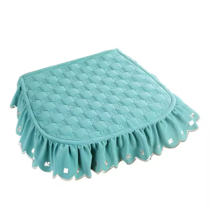 Cojín para silla de comedor de estilo Pastoral, 43x45cm, suave, transpirable, para invierno, para estudiantes, antideslizante, antisuciedad, cuadrado de terciopelo - 1