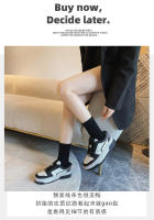 Zapatos blancos de plataforma de cuero, nuevas zapatillas versátiles en blanco y negro, zapatos de tablero de panda que aumentan la altura - details 2