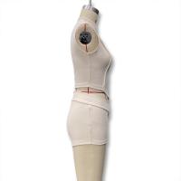 Conjunto de Top Corto Ajustado sin Cuello con Cremallera de Color Sólido para Mujer Primavera/Verano 2025 y Shorts Ajustados de Cintura Alta. - details 8