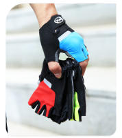 Guantes cortos antideslizantes para bicicleta, manoplas de Gel sin dedos con tira reflectante, deportes de verano, ciclismo - details 16