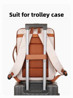 Mochila de negocios para mujer, mochila impermeable para ordenador portátil, bolsa de viaje para fin de semana con puerto USB, bolsas para estudiantes universitarios, mochila de viaje - details 14