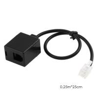 RJ9 4P4C conector de puerto macho a hembra doble, adaptador de auriculares, Cable de extensión de teléfono - details 5