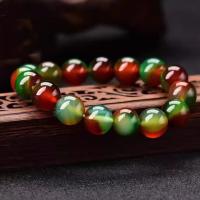 Pulsera de cristal de ágata de pavo real natural para mujeres y hombres, pulsera de riqueza, amuleto de buena suerte, joyería - details 4
