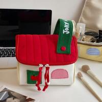 Bolsa de maquillaje de mano impermeable, bolsa de cosméticos multifuncional de nailon con forma de casa, bolso de mano de dibujos animados, bolsa de almacenamiento para el cuidado de la piel para mujer - details 8
