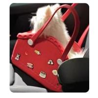 Bolsa de transporte para perros de EVA transpirable, bolsa de transporte para mascotas de viaje de mano de gran capacidad con diseño de cabeza con orificio, bolsa de mano portátil para gatos para mujer - details 10