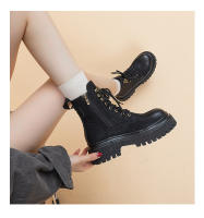 Nuevas botas cortas explosivas de estilo británico, botas retro de locomotora con suela gruesa interior que aumenta la altura - details 12