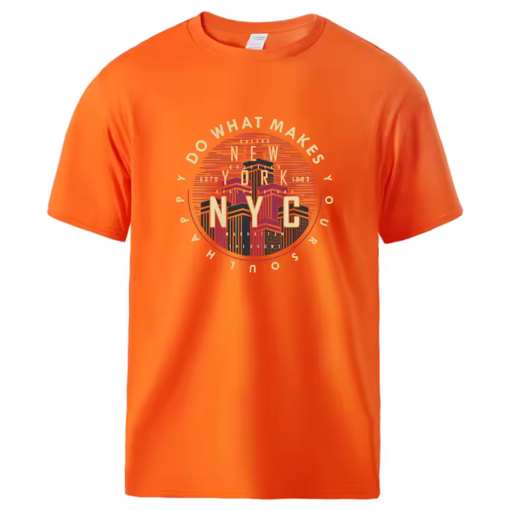 Camisetas con estampado de "Do What Make Your Soul Happy New York" para hombre, Camisetas estampadas divertidas de manga corta, Top suave de algodón, camisetas geniales perfectas, 1983 - 1