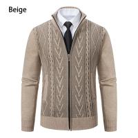 Abrigo informal cálido acolchado para hombres, suéter de punto, otoño e invierno, nuevo, 2024 - details 1