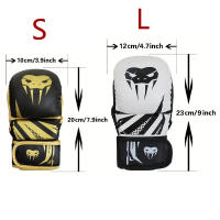 Guantes de entrenamiento de artes marciales mixtas de lucha libre, boxeo de medio dedo MMA profesional, Sanda engrosada - details 0