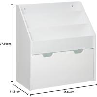 Librería Gris con contenedor con Ruedas, L. 62,5 x l. 30 x H. 70 cm (JJ1044) - details 10