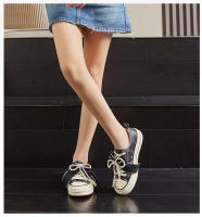 Primera capa de cuero de vaca pequeños zapatos blancos nuevo arco solo zapatos casual versátil zapatos de los niños de la plataforma zapatos de las mujeres - details 20