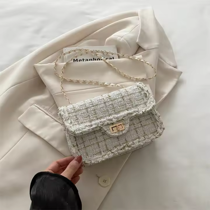 Bolso Cruzado de Hombro Sencillo Retro de Moda para Mujeres Nuevo Estilo de Otoño 2024 - 1