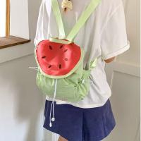 Mochila con cordón para exteriores de estilo coreano, mochila de nailon con frutas de Color dopamina para viaje, bolsa para libros, bolso de hombro para senderismo de gran capacidad - details 6