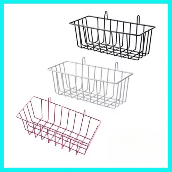 Organizador de Pared Metálico Multiusos |   Estante Colgante con Rejilla Ajustable para Cocina/Jardín/Salón - Soporte para Macetas, Sartén y Decoración (Hierro Forjado, Tamaño A2 42x59cm) - 1