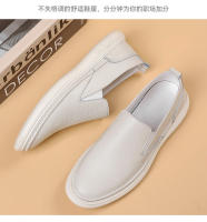 Primera capa de cuero de vaca zapatos casuales para hombres zapatos blancos transpirables para hombres zapatos - details 28