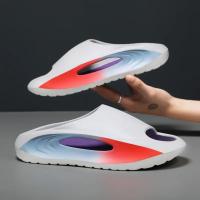 Pisando zapatillas de mierda tendencia de desgaste de verano de los hombres pintura EVA deportes al aire libre fondo suave playa zapatillas de coco de los hombres - details 9