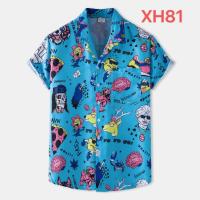 Camisa hawaiana de manga corta para hombre, camisa con estampado completo de flores para playa, novedad de 2024 - details 27
