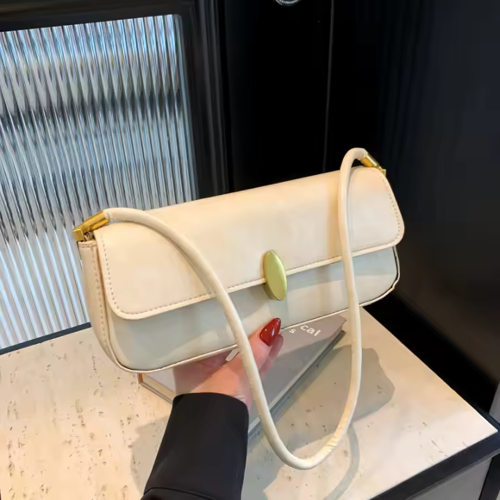 Bolso de estilo francés con textura de tendencia para mujer, bolso sencillo con un solo hombro para ir al trabajo, novedad de verano 2025 - 1