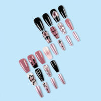 Uñas postizas de alta calidad con estampado de estrellas, material seguro, ble, impermeables para vestidos de chicas calientes - details 1