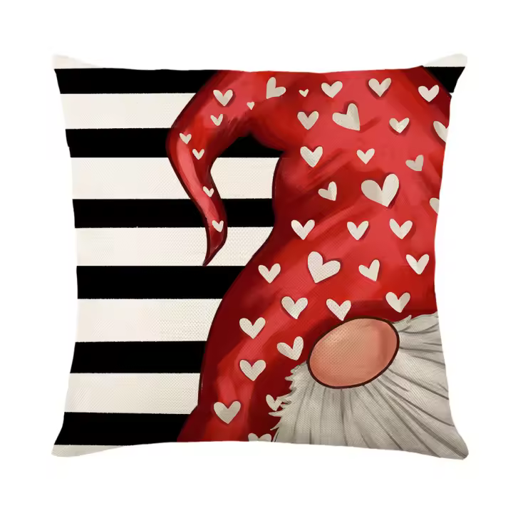 Funda de Cojín de Sofá de Sala de Estar para Pareja en Día de San Valentín de Marca CHAYOU Diseño de Lineno Impreso - 1