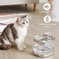 Fuente de Gato de Acero Inoxidable Alimentado por Batería Sensor Inalámbrico Circulación Automática Dispensador de Agua - details 10