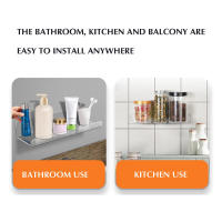 Estante sin perforación, estante colgante de almacenamiento para cocina, baño, lavandería - details 6