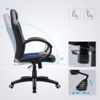 Silla de Escritorio de Oficina Ergonómica Regulable con Ruedas, Azul, 79 x 65 x 33 - details 4