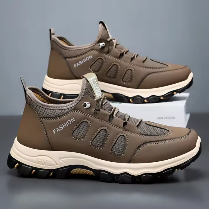Zapatos de senderismo para hombres al aire libre Suela suave, ligera, para edades medias y mayores, zapatillas deportivas - 1