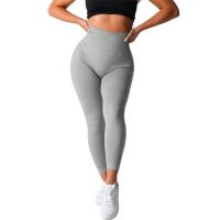 NVG Seamless Spandex Contour 2.0 Leggings de gimnasio para mujer suaves para entrenamiento Fiess pantalones de yoga de cintura alta - details 5