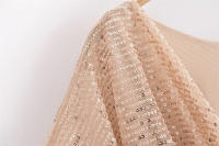 OUWU- Mini Vestidos Sin Espalda Con Lentejuelas Para Mujer, Vestidos Cortos Elegantes De Manga Corta A La Moda Para Mujer, Vestidos De Fiesta De Noche - details 8