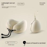 Almohada de viaje ergonómica en forma de U, cojín de cuello con soporte para la cabeza de rebote lento con bolsa de almacenamiento, cojín plegable para el hogar - details 12