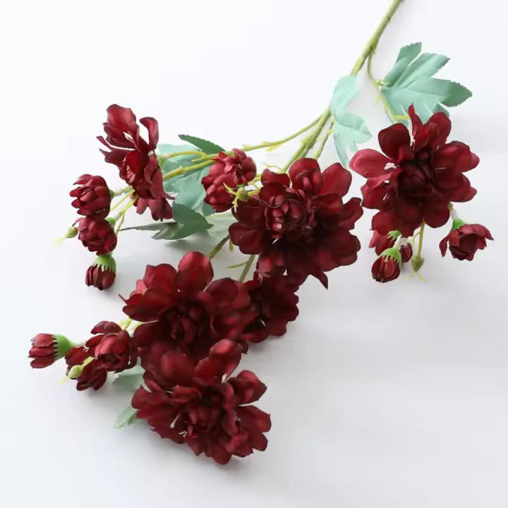 Flor de peonía Artificial de 63cm, rama de flor de peonía de seda elegante de plástico hecha a mano, 5 tenedores, flor falsa, decoración para el hogar y el jardín - 1
