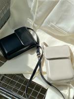Bolso cruzado magnético de moda para mujeres Diseño vertical elegante Mini bolso de hombro de cuero PU Diseño minimalista para el teléfono - details 8