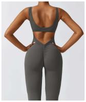 Conjunto de Gimnasio para Mujer Ouwu Traje de Yoga de Estiramiento Monos Deportivos - details 19