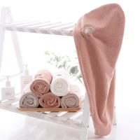Gorro de pelo seco toallita absorbente toalla de pelo gorro de ducha gorro de pelo seco bordado lindo - details 1