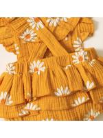 Verano recién nacido bebé niñas de 0 a 18 meses mameluco estampado de girasol sin mangas lindo mono de una pieza para niños - details 17