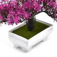 Bonsái de plantas artificiales, árbol pequeño, maceta, plantas falsas, flores, adornos en maceta para el hogar, mesa, Hotel, jardín, decoración de oficina - details 3