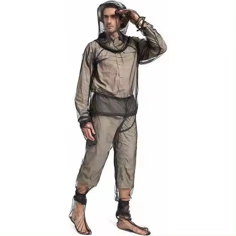 Mosquiteras para insectos, traje de apicultura de malla ultraligero, antimosquitos ropa protectora de cuerpo completo (L/XL) - 1