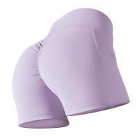 Hamidou-pantalones cortos de gimnasio cruzados para mujer, pantalones cortos de Yoga con bolsillos, mallas de entrenamiento para mujer, pantalones cortos de cintura alta, realce de glúteos - details 30